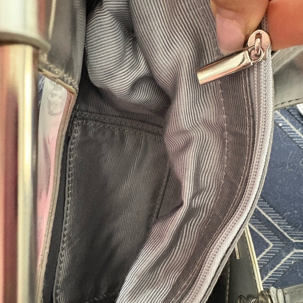 Sondra Roberts Metallic Silver Two Way Bag - Picture 11 of 14